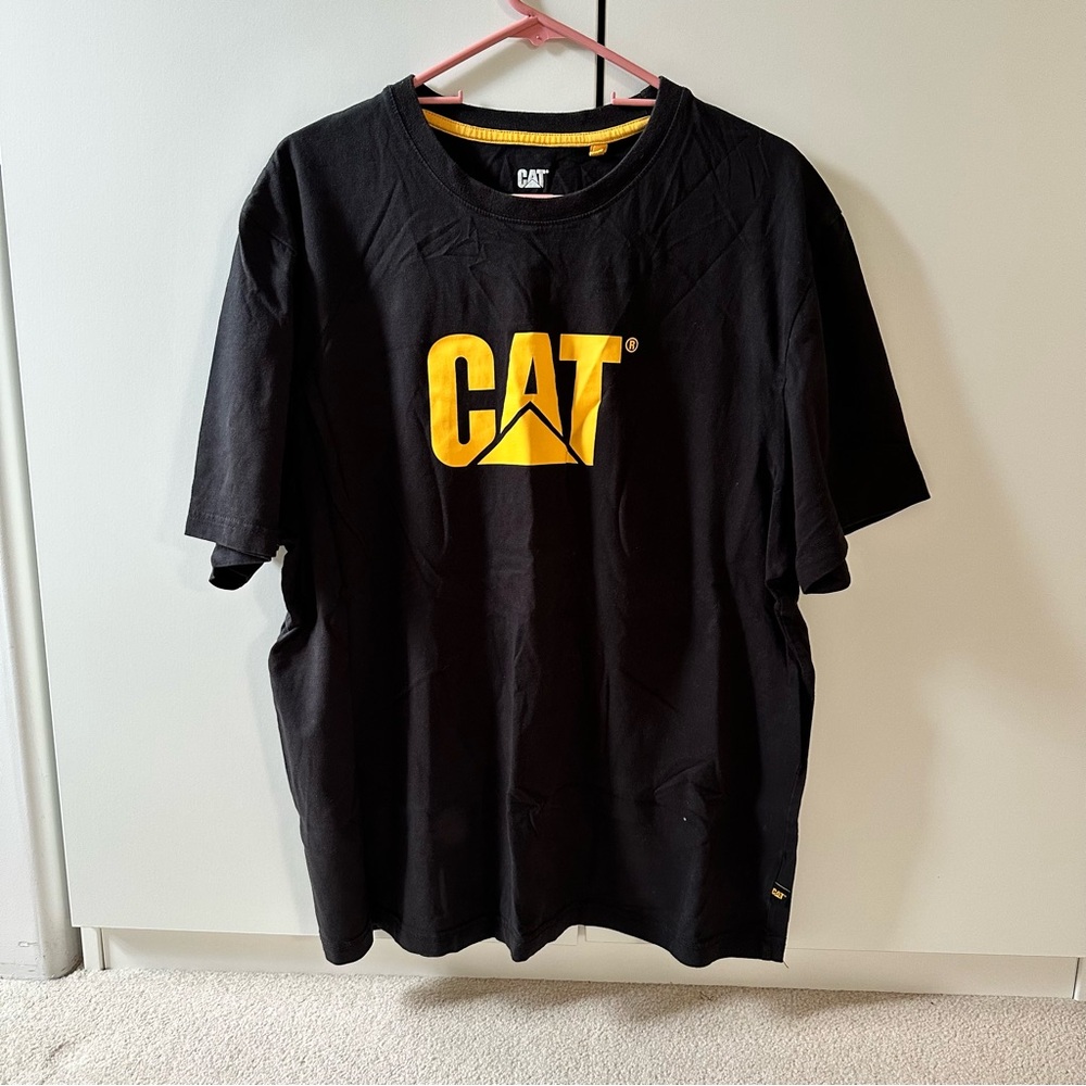 Caterpillar CAT Men's Logo Workwear Relaxed Fit Tee (Black) Size XL